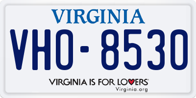 VA license plate VHO8530