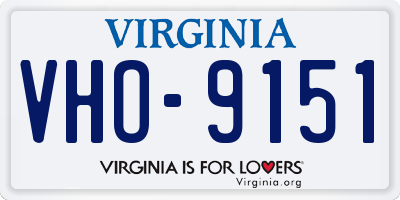 VA license plate VHO9151