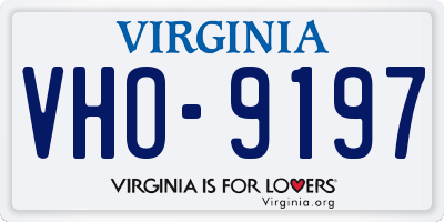 VA license plate VHO9197