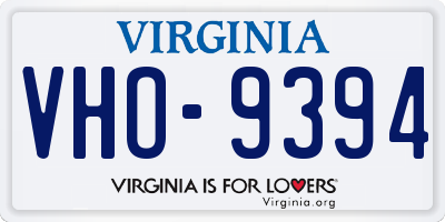 VA license plate VHO9394
