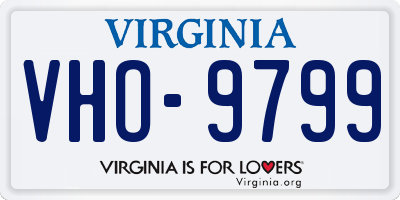 VA license plate VHO9799