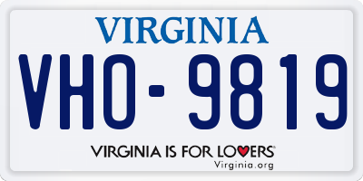VA license plate VHO9819