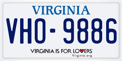 VA license plate VHO9886