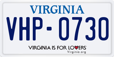 VA license plate VHP0730