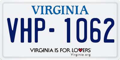 VA license plate VHP1062