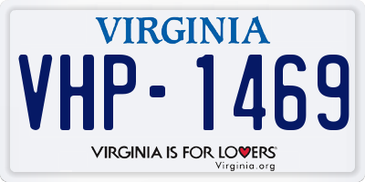 VA license plate VHP1469