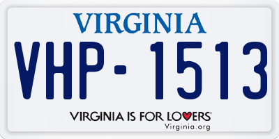 VA license plate VHP1513
