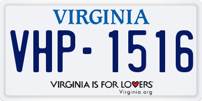 VA license plate VHP1516