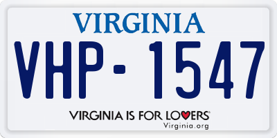 VA license plate VHP1547