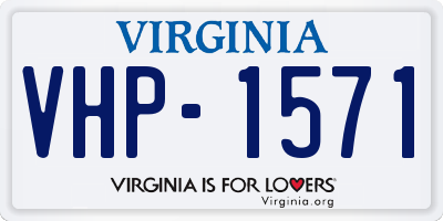 VA license plate VHP1571