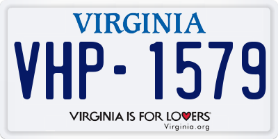 VA license plate VHP1579