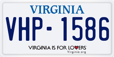 VA license plate VHP1586