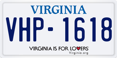 VA license plate VHP1618