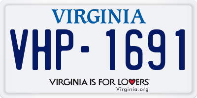 VA license plate VHP1691