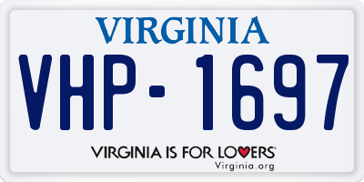 VA license plate VHP1697