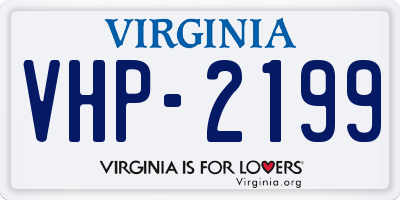 VA license plate VHP2199