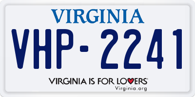 VA license plate VHP2241