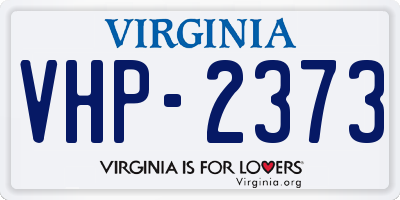 VA license plate VHP2373