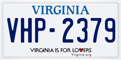 VA license plate VHP2379