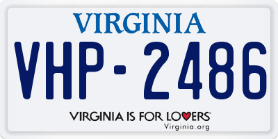 VA license plate VHP2486