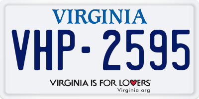 VA license plate VHP2595