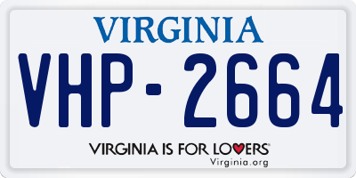 VA license plate VHP2664