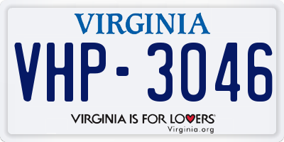 VA license plate VHP3046