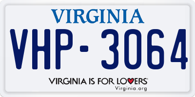 VA license plate VHP3064