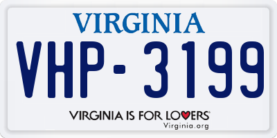 VA license plate VHP3199