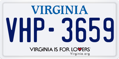 VA license plate VHP3659