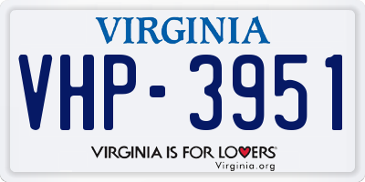 VA license plate VHP3951