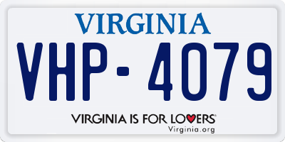 VA license plate VHP4079