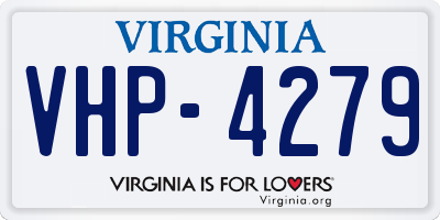 VA license plate VHP4279