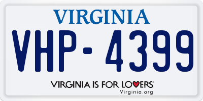 VA license plate VHP4399