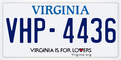 VA license plate VHP4436