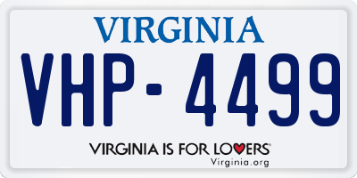 VA license plate VHP4499