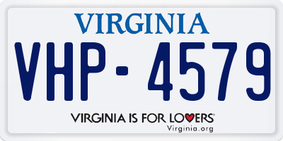 VA license plate VHP4579