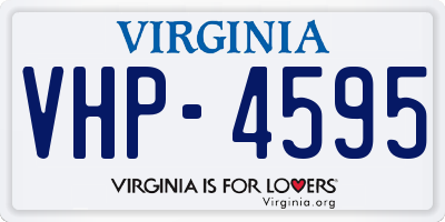 VA license plate VHP4595
