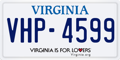 VA license plate VHP4599