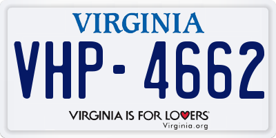 VA license plate VHP4662