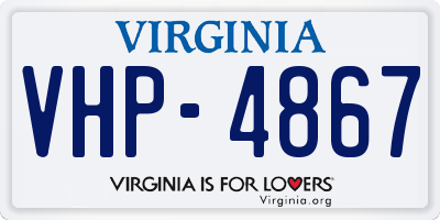 VA license plate VHP4867