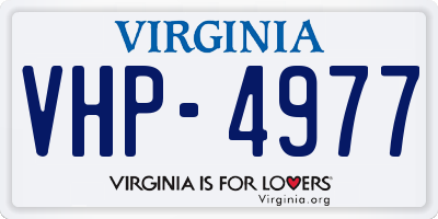 VA license plate VHP4977