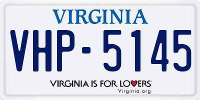 VA license plate VHP5145