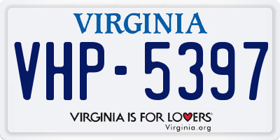 VA license plate VHP5397