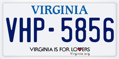 VA license plate VHP5856
