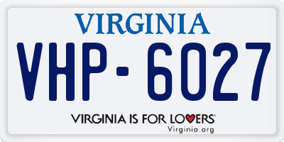 VA license plate VHP6027