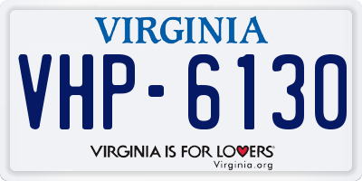 VA license plate VHP6130