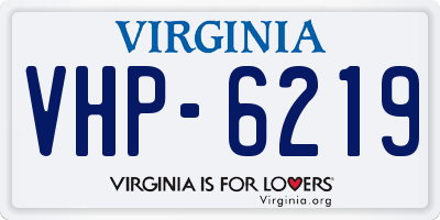 VA license plate VHP6219