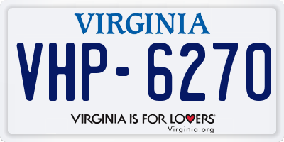 VA license plate VHP6270