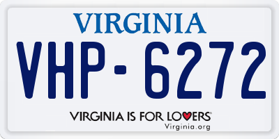 VA license plate VHP6272